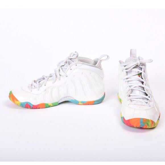 Nike, Air, Foamposite One White Fruity Pebbles Size 7Y Youth 7 Mens 7 Women 8.5 - Picture 4 of 7